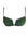 Green bikini top on a white background