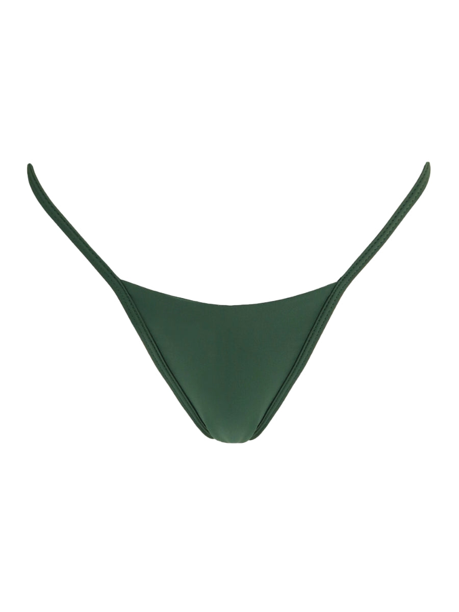 Green bikini bottom on a white background