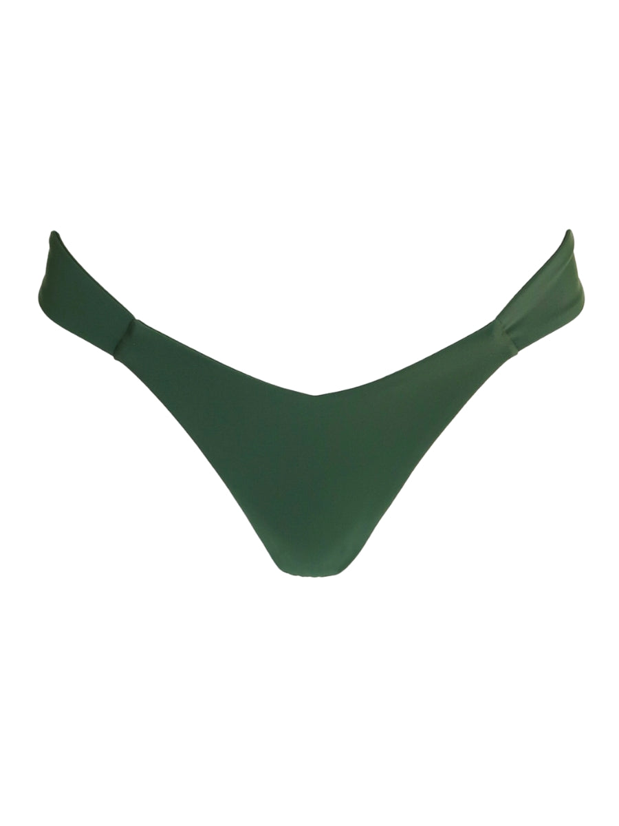 Green bikini bottom on a white background