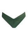 Green bikini bottom on a white background