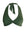 Green bikini top with a knot detail on a white background